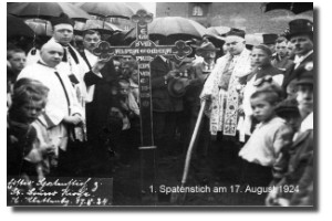 1. Spatenstich am 17. August 1924