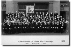 Fahnenweihe des Kirchenchores  1928